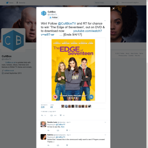 Win The Edge of Seventeen on DVD