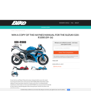 Win the Haynes Manuel for the Suzuki GSX-R1000