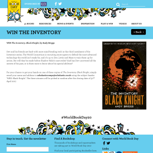 WIN The Inventory: Black Knight, by Andy Briggs