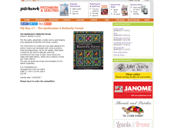 Win The Quiltmaker’s Butterfly Forest by Felicia T. Brenoe