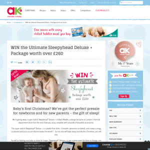 Win the Ultimate Sleepyhead Deluxe + Package