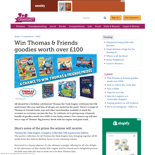 Win Thomas & Friends goodies