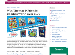 Win Thomas & Friends goodies