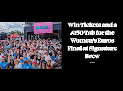 Win Tickets and a £150 Voucher for the Women's Euros Final