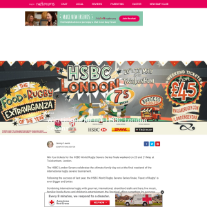 Win Tickets for the HSBC London Sevens