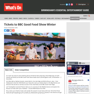 Win Tickets to BBC Good Food Show Winter