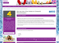 Win Tickets To Cineworld Wolverhampton