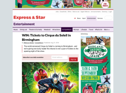 Win Tickets to Cirque du Soleil in Birmingham