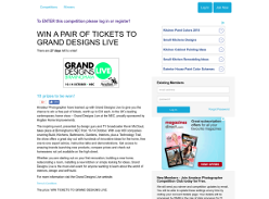 Win tickets to Grand Designs Live