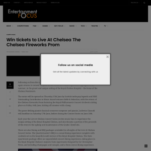 Win tickets to Live At Chelsea The Chelsea Fireworks Prom