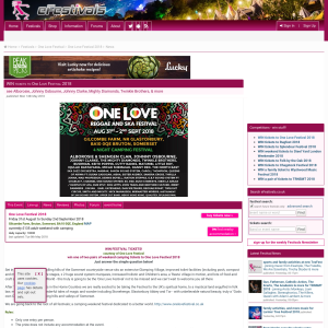 Win tickets to One Love Festival 2018