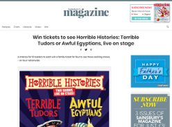 Win tickets to see Horrible Histories: Terrible Tudors or Awful Egyptians, live on stage
