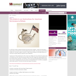 Win tickets to see Instructions for American Servicemen in Britain