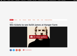Win tickets to see Keith James at Hanger Farm