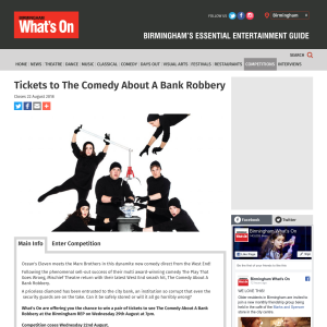 Win Tickets to The Comedy About A Bank Robbery