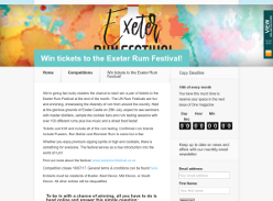 Win tickets to the Exeter Rum Festival!