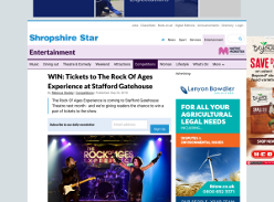 Win Tickets to The Rock Of Ages Experience at Stafford Gatehouse