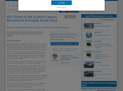 Win Tickets to the Scottish Caravan, Motorhome & Holiday Home Show