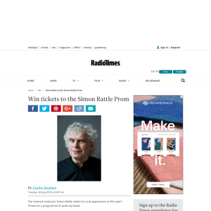 Win tickets to the Simon Rattle Prom