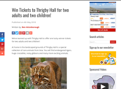 Win Tickets to Thrigby Hall for two adults and two children