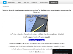 Win Two Blue Samsung Galaxy Note 9's
