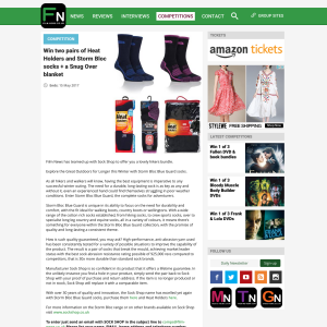 Win two pairs of Heat Holders and Storm Bloc socks & a Snug Over blanket
