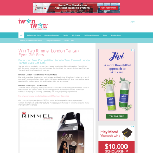 Win Two Rimmel London Tantal-Eyes Gift Sets