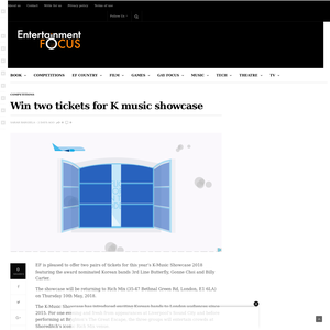 Win two tickets for K music showcase