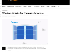 Win two tickets for K music showcase