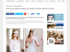 Win your dream dress by Wendy Makin worth £2,000